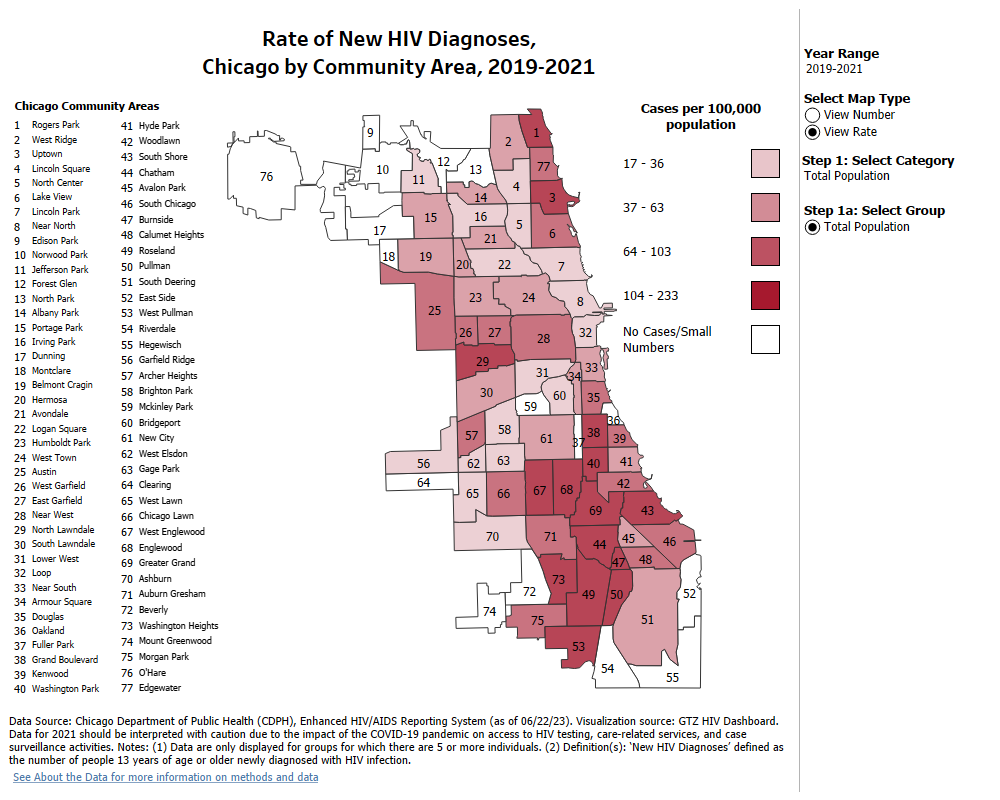 *Map of New HIV Diagnosis (Chi)