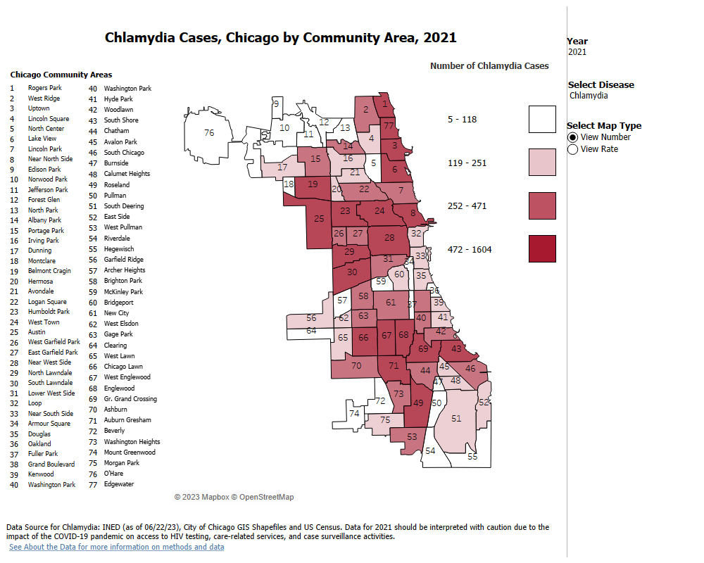 **Map of Sexually Transmitted Infections
